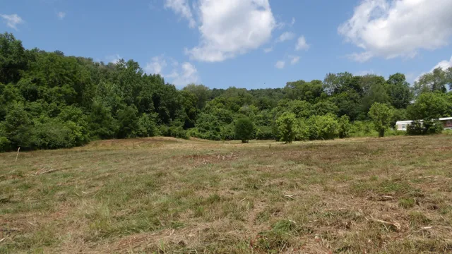 a view of an outdoor space with mountain view