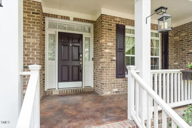 a view of front door of house