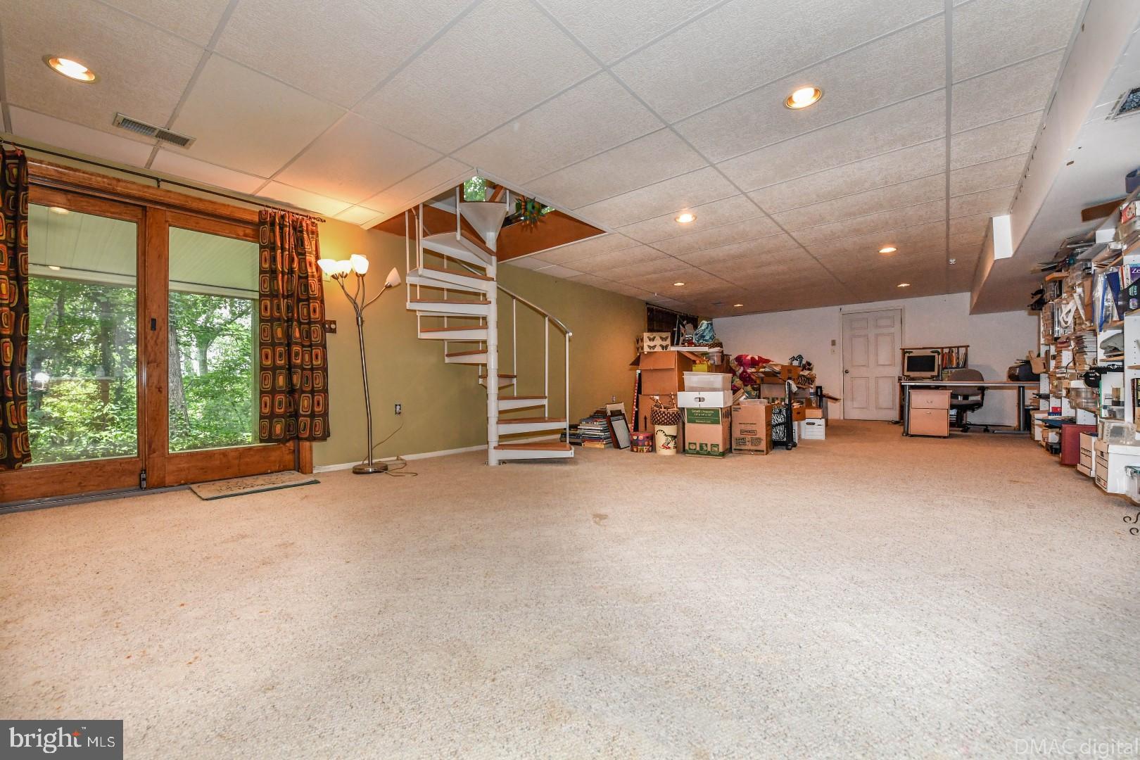 6520 Rimrock Road New Market, MD 21774 - Photo 20 of 41 Huge rec room / 4th bed. Spiral stairs from above