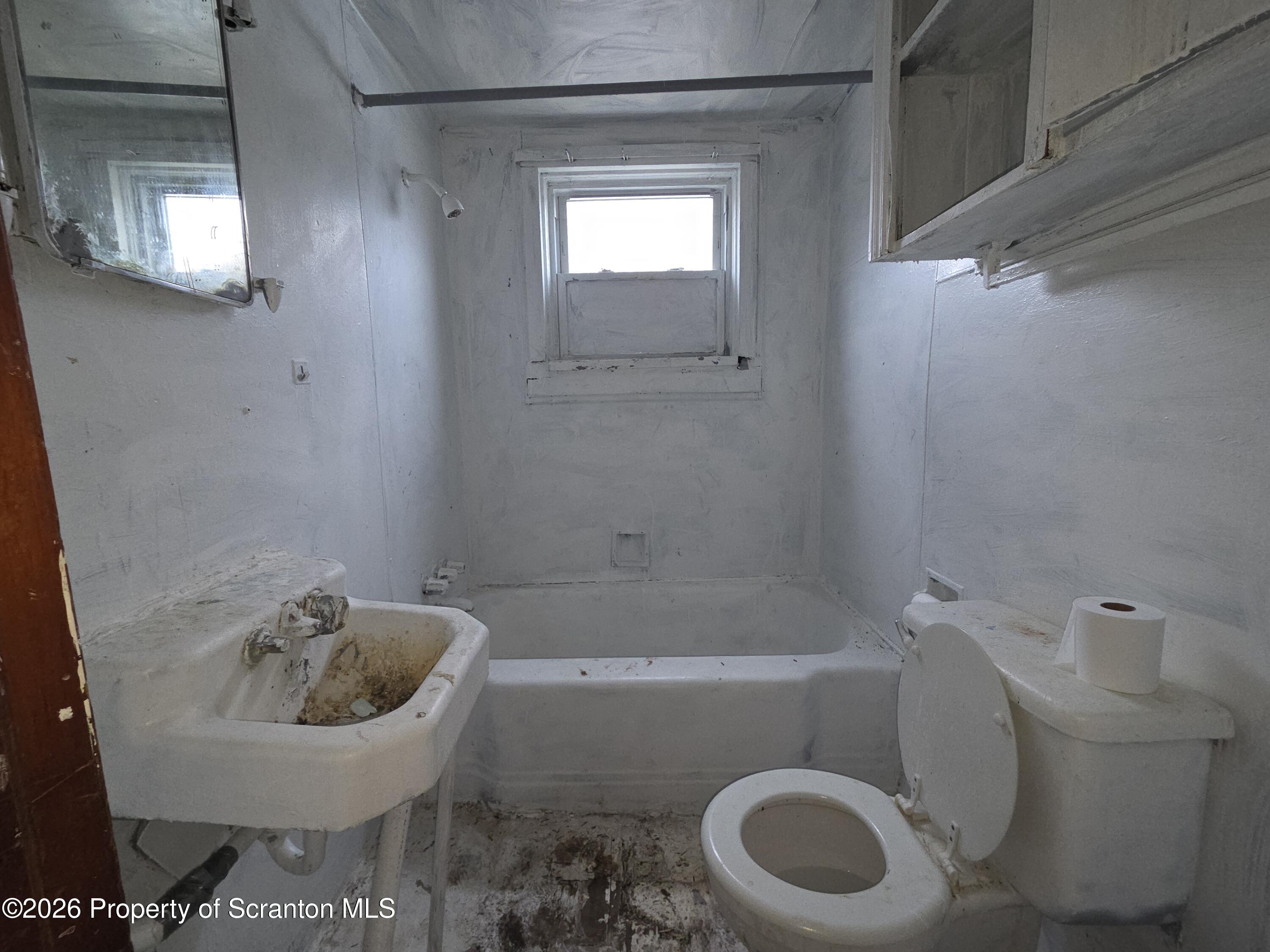 521 Albion Street Scranton, PA 18508 - Photo 15 of 22 a bathroom with a sink a toilet and a bathtub