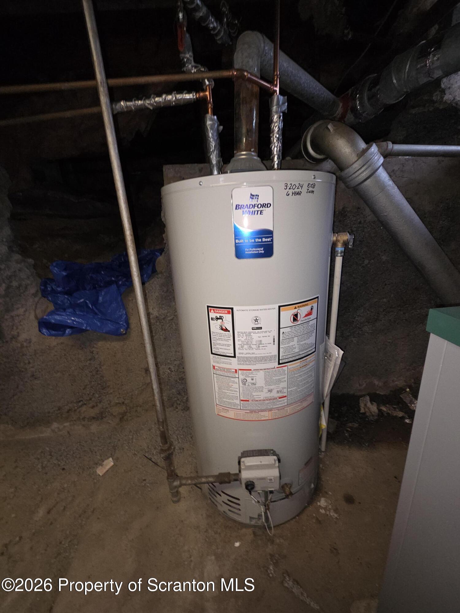 521 Albion Street Scranton, PA 18508 - Photo 21 of 22 a view of water heater room