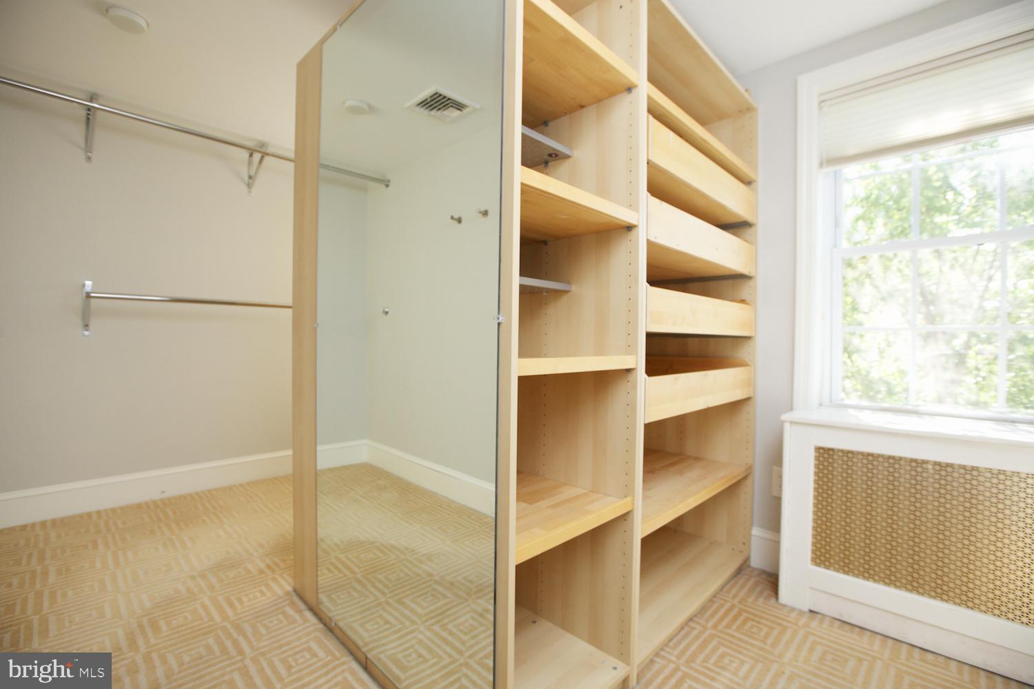 421 South 20th Street Philadelphia, PA 19146 - Photo 33 of 40 a view of closet area with empty racks