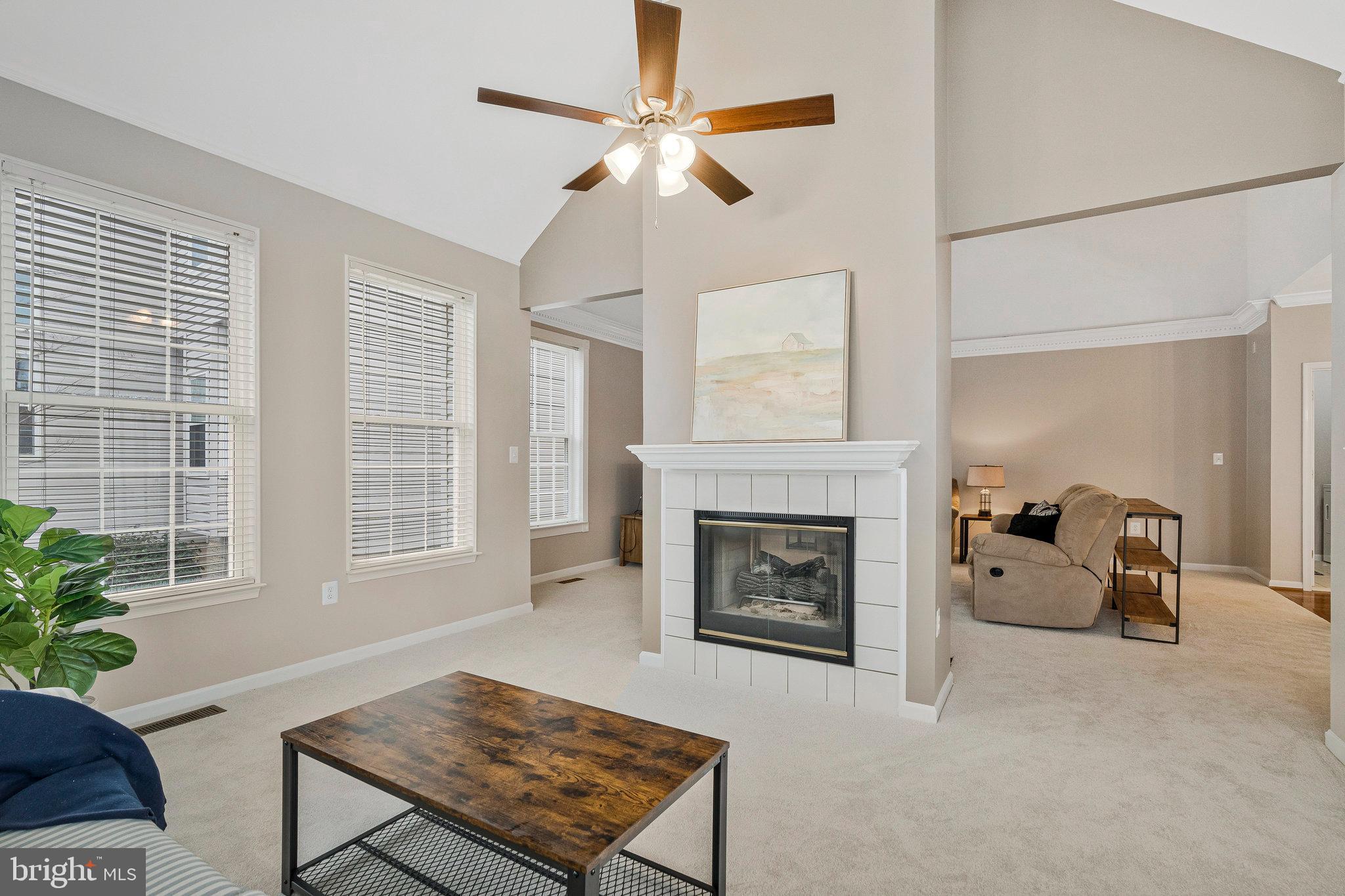 21272 Rosetta Place Ashburn, VA 20147 - Photo 24 of 58 a living room with furniture and a fireplace