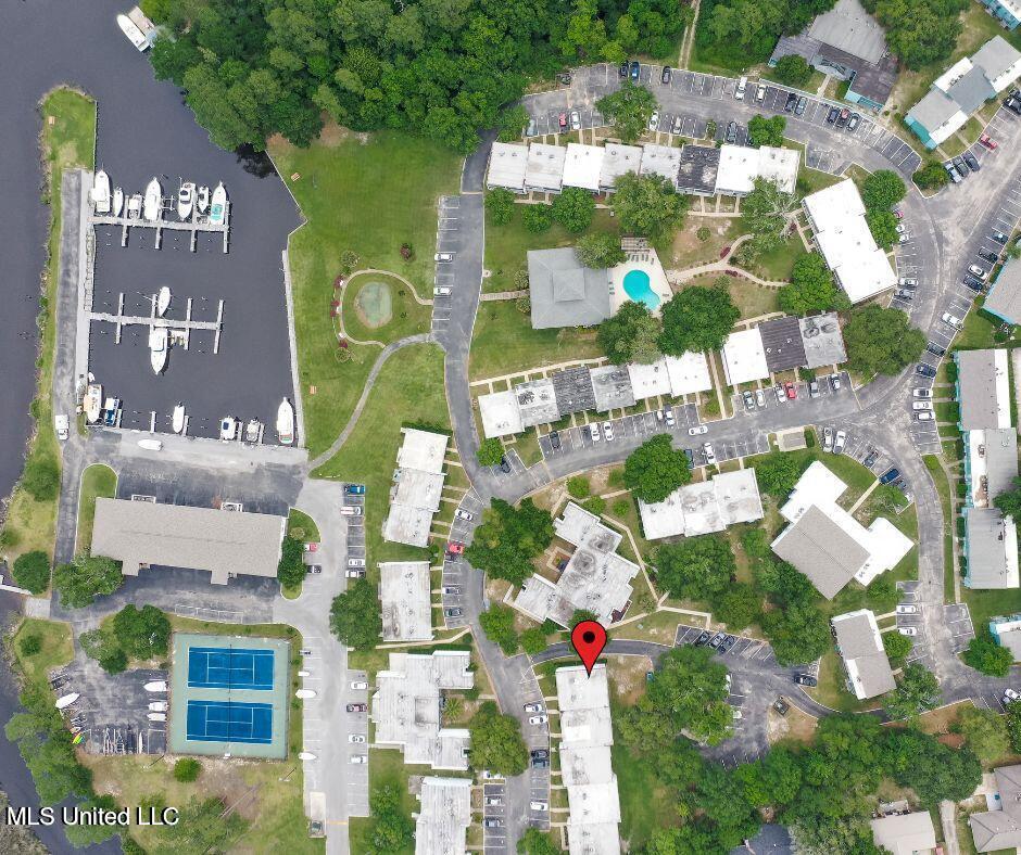 3230 Cumberland Road, Unit 10 Ocean Springs, MS 39564 - Photo 3 of 18 drone with marina 10