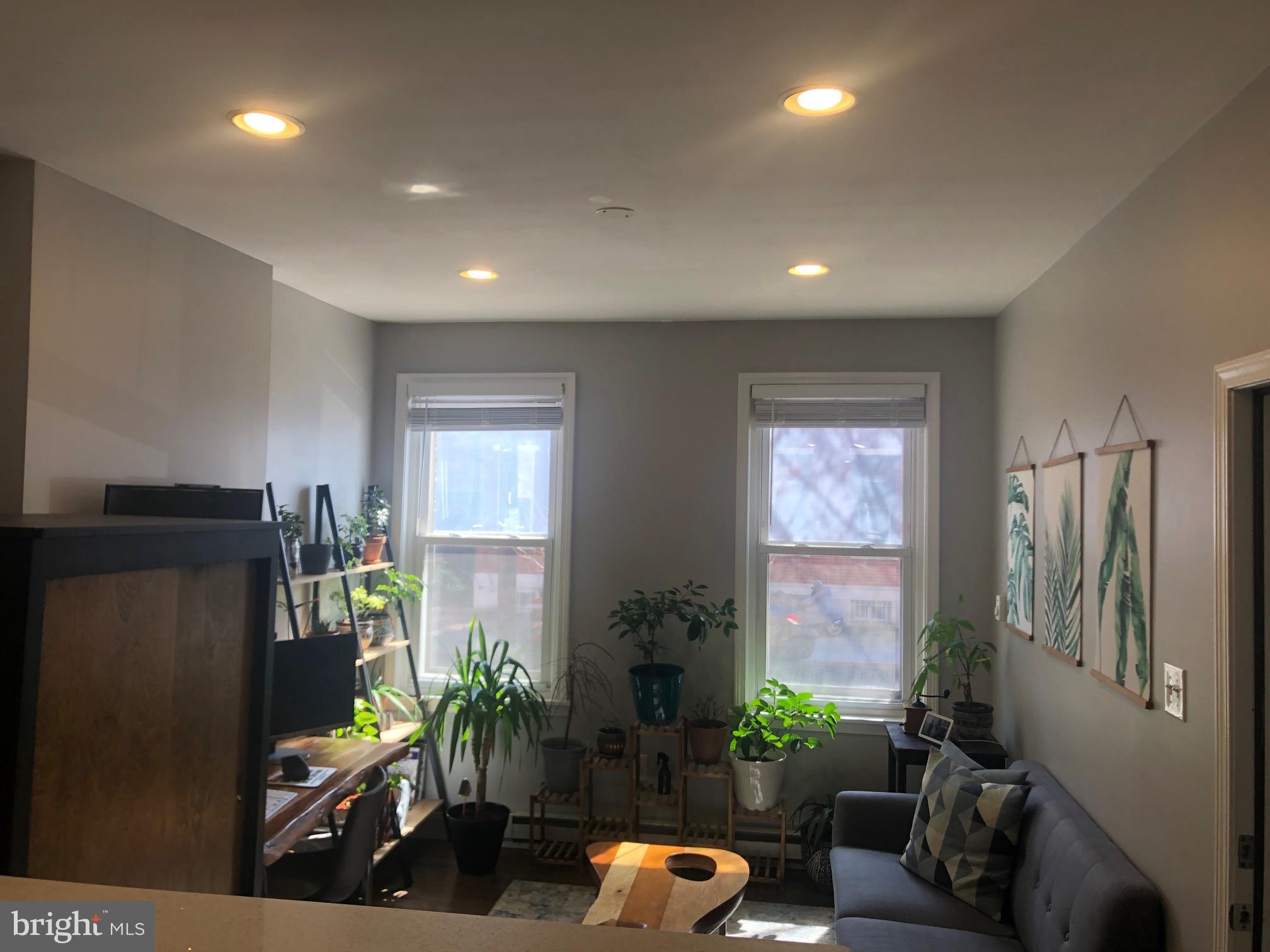 349 Dickinson Street, Unit 1 Philadelphia, PA 19147 - Photo 11 of 11 Sunlit urban retreat with vibrant greenery.