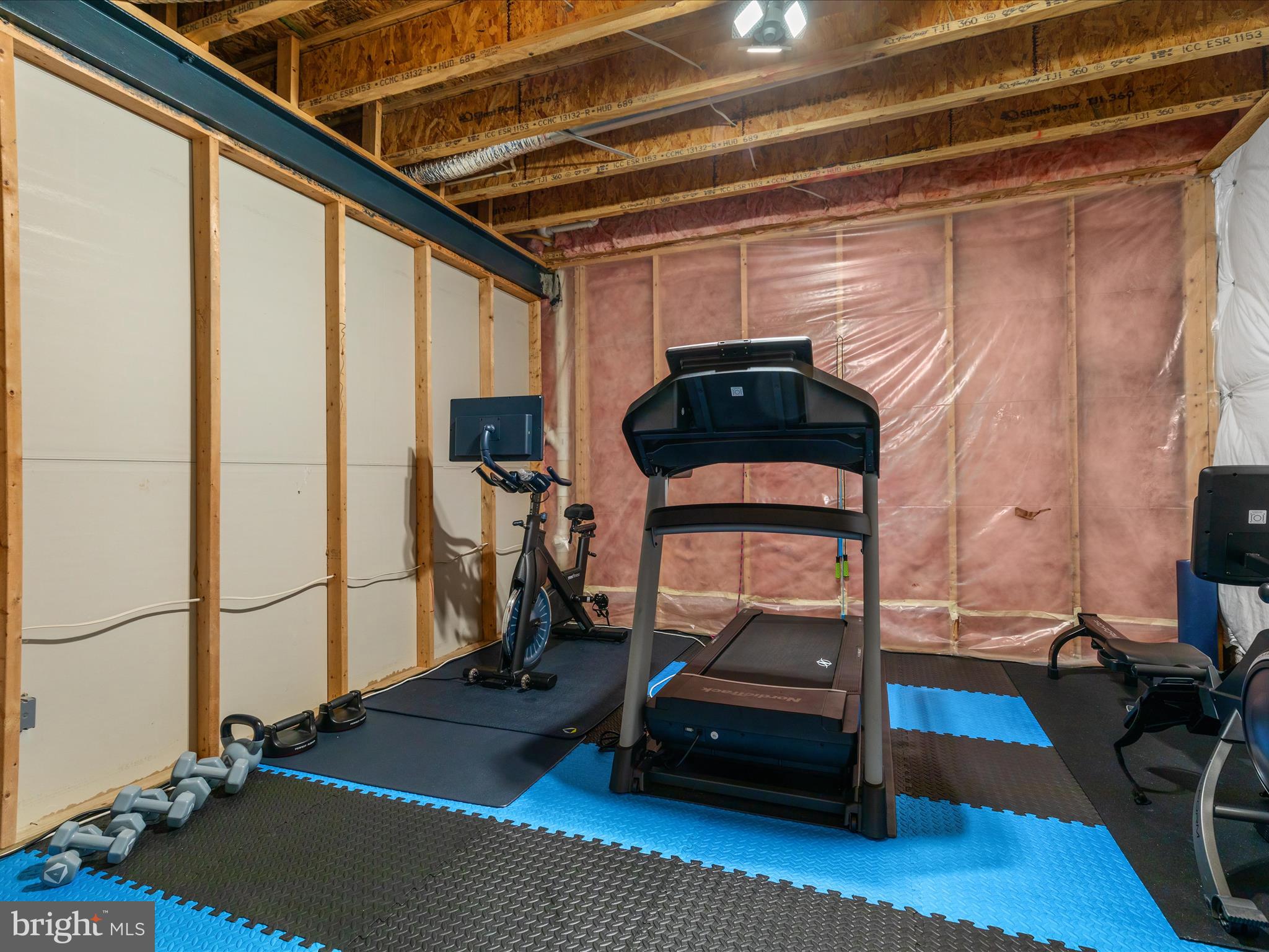 8705 Lords View Loop Gainesville, VA 20155 - Photo 35 of 58 a living room with furniture gym equipment and a view of living room