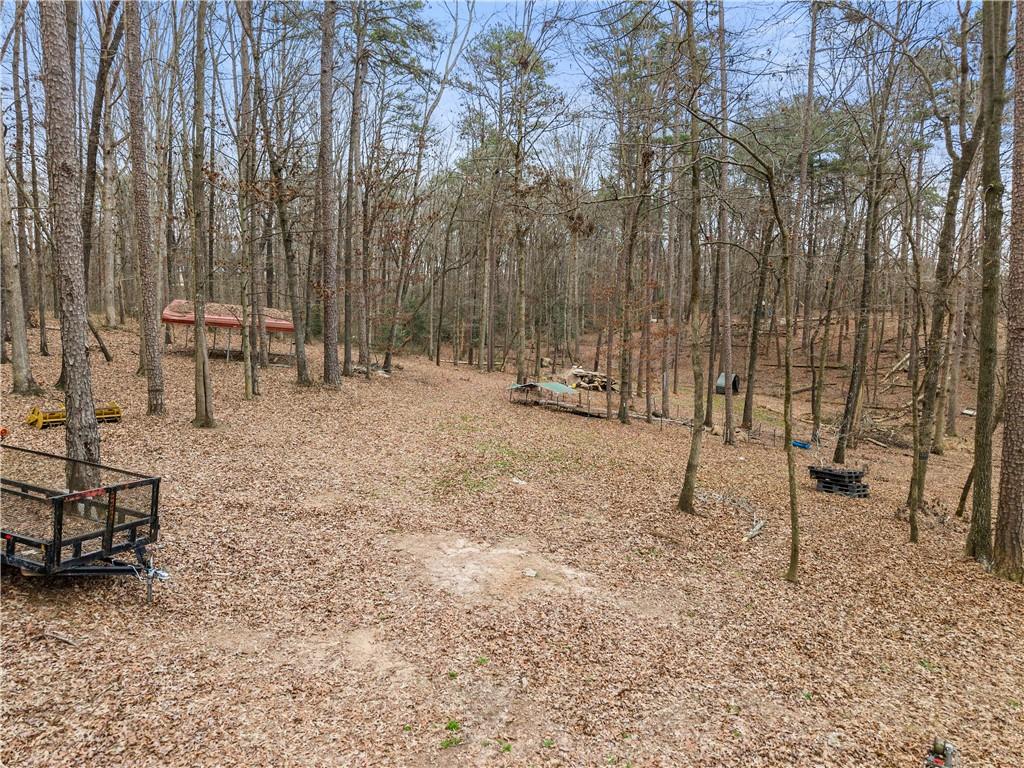1527 Gold Mine Road Dawsonville, GA 30534 - Photo 32 of 39 a backyard of a house with table and chairs