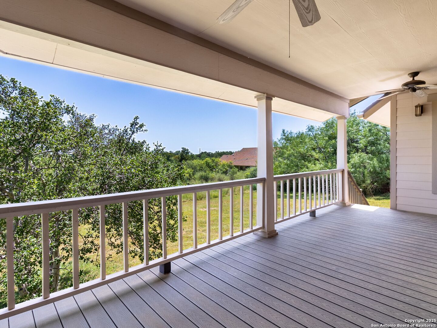 800 Steapp Lane Mason, TX 76856 - Photo 37 of 47 a view of balcony with wooden floor