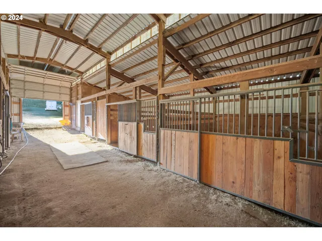 a view of an ocean and yard