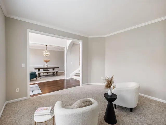 a dining room with furniture window wooden floor