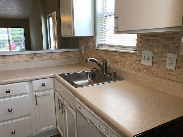 Great counter space in the bright kitchen