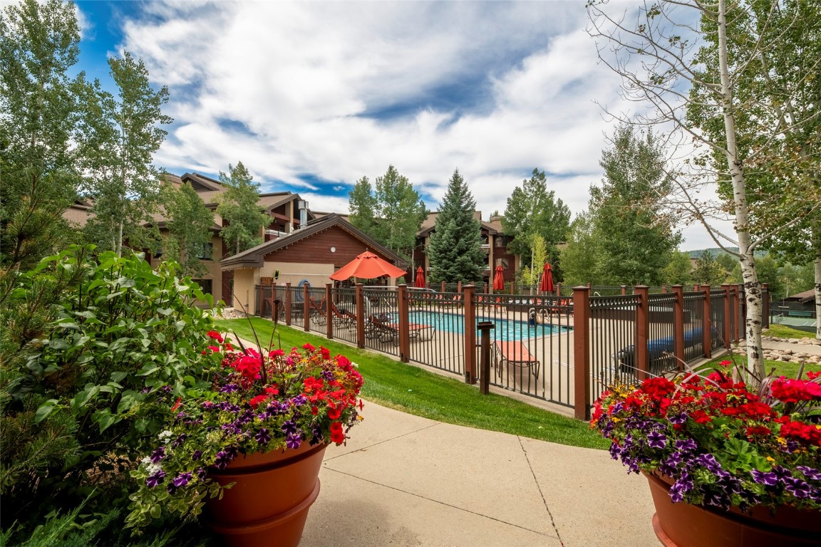 1875 Medicine Springs Road, Unit 4205 Steamboat Springs, CO 80487 - Photo 31 of 43 a view of a garden with flowers