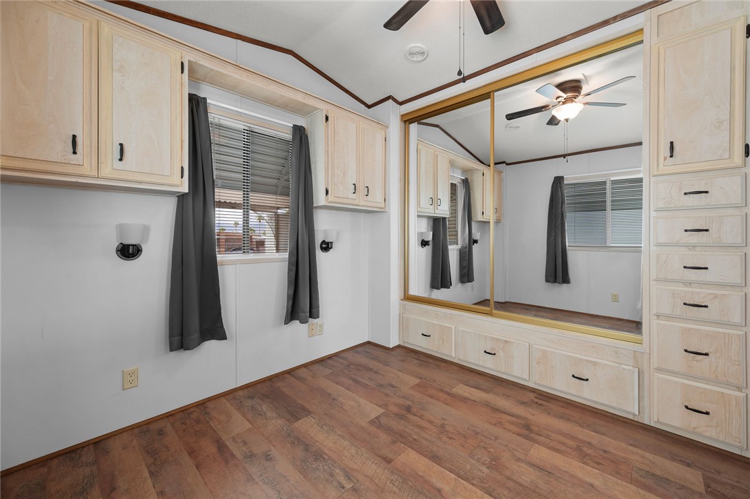 2000 Ramar Road, Unit 587 Bullhead City, AZ 86442 - Photo 36 of 79 Good size bedroom with built-in desk, storage and oversized closet