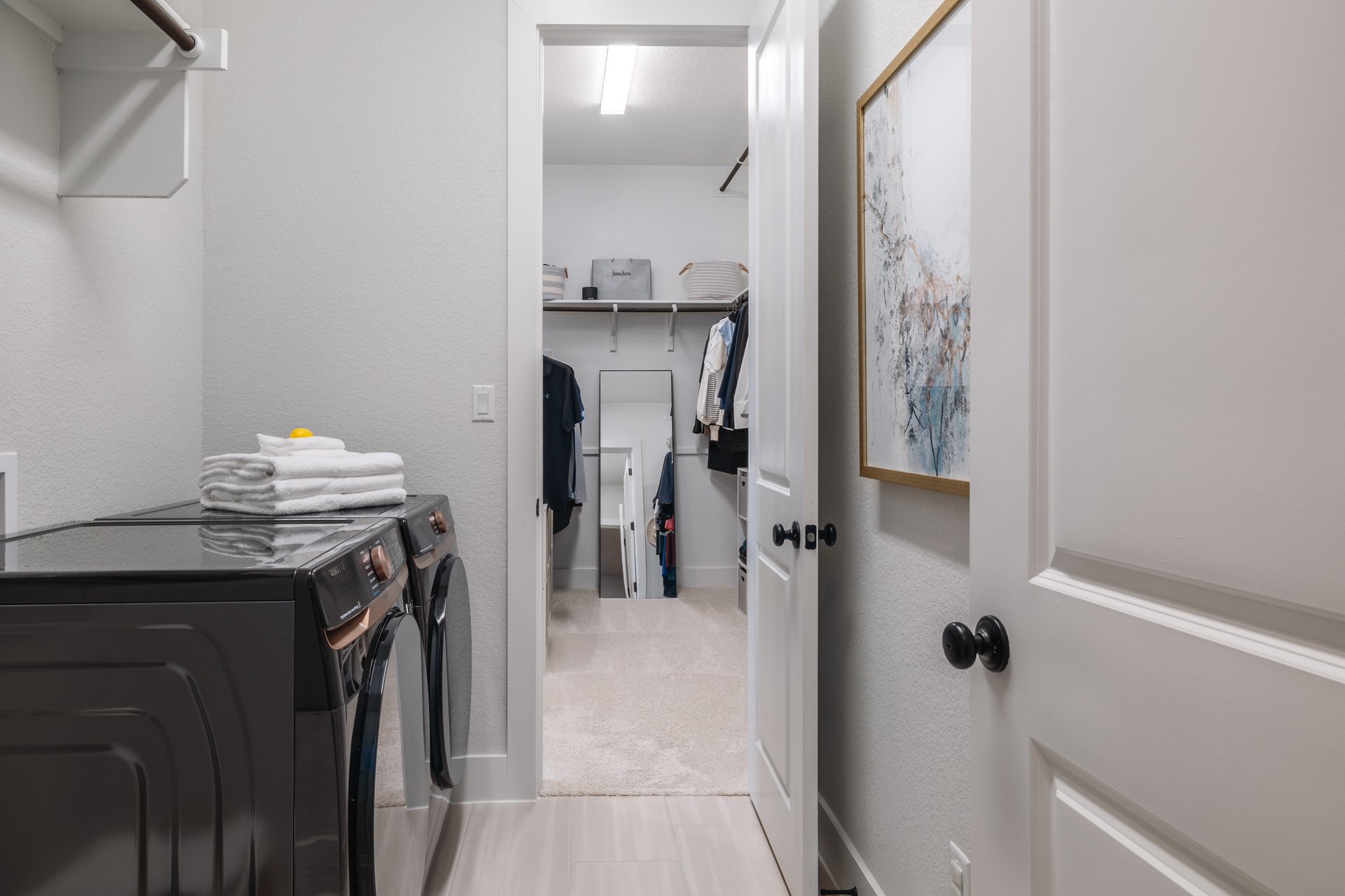 317 Autumn Oak Way Georgetown, TX 78628 - Photo 25 of 40 a view of a storage and utility room with closet