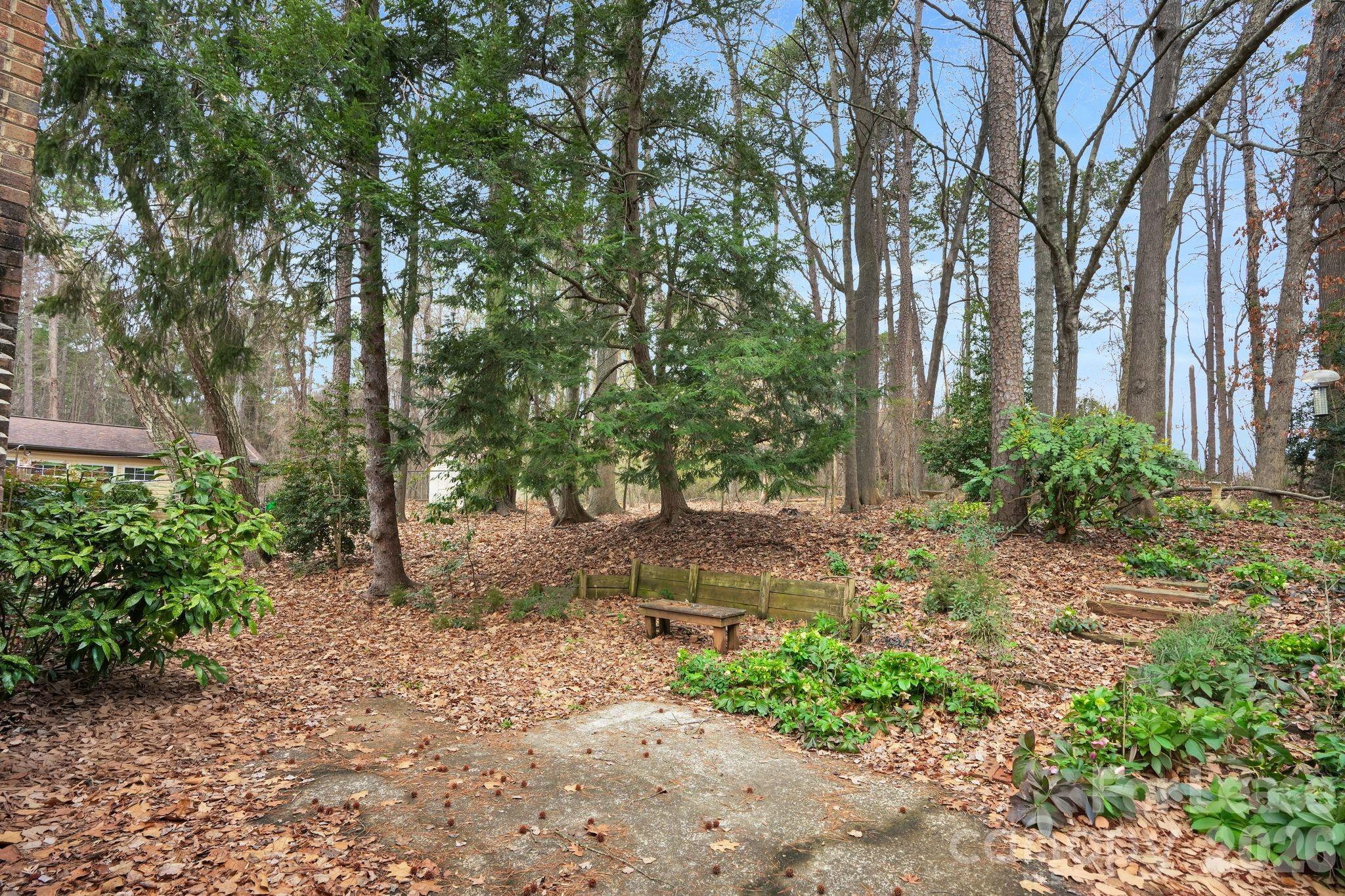 2427 Studley Road Charlotte, NC 28212 - Photo 24 of 30 a backyard of a house with lots of green space