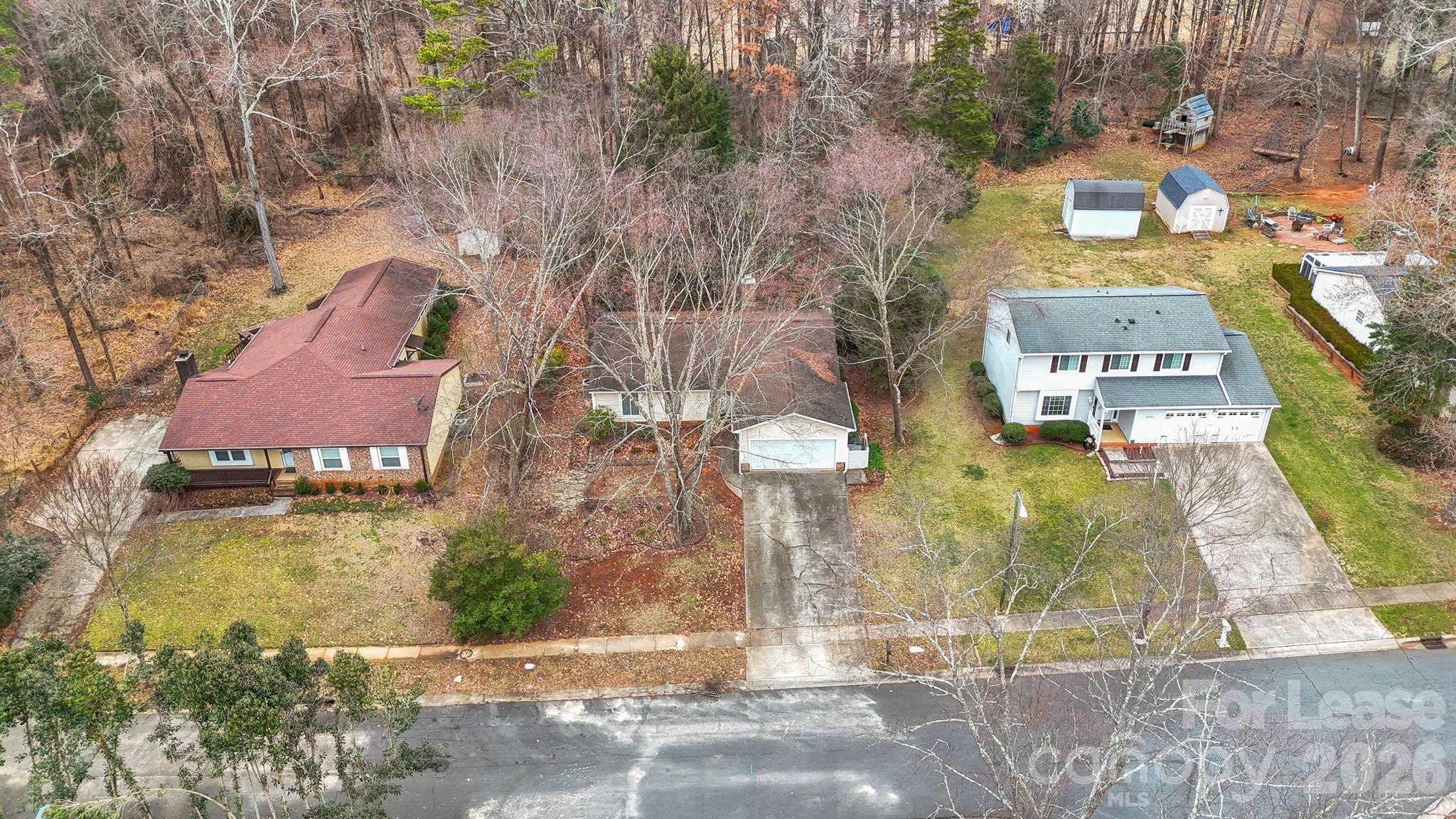 2427 Studley Road Charlotte, NC 28212 - Photo 27 of 30 an aerial view of residential houses with outdoor space