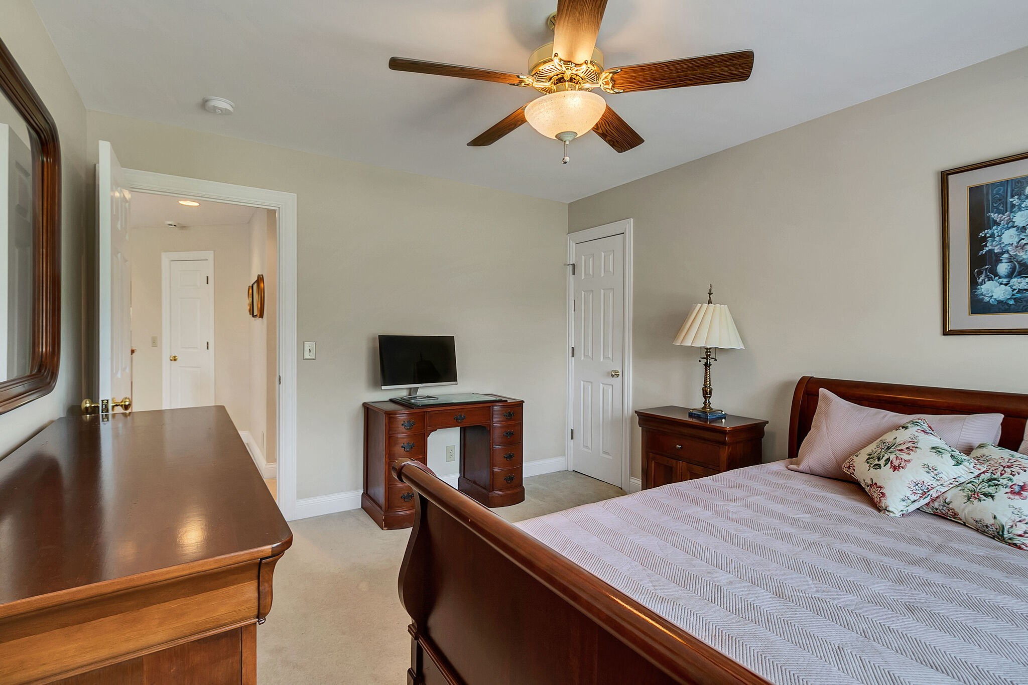 3555 Coble Road Lewisburg, TN 37091 - Photo 29 of 45 a bedroom with a bed and a chandelier