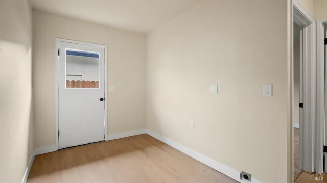 a view of an empty room