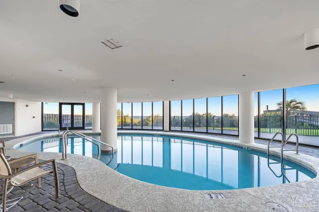 a view of city with ocean view