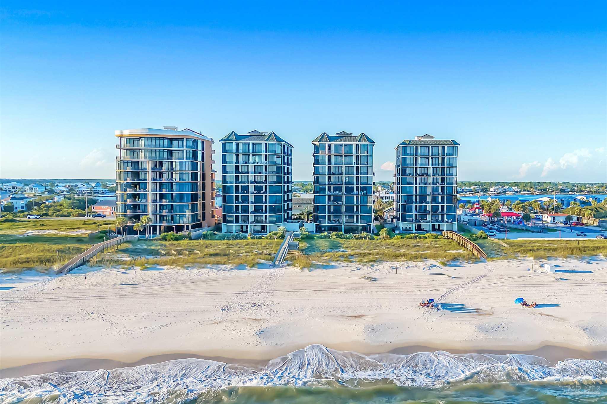 16547 Perdido Key Drive, Unit E501 Pensacola, FL 32507 - Photo 59 of 63 a view of an ocean with a city view