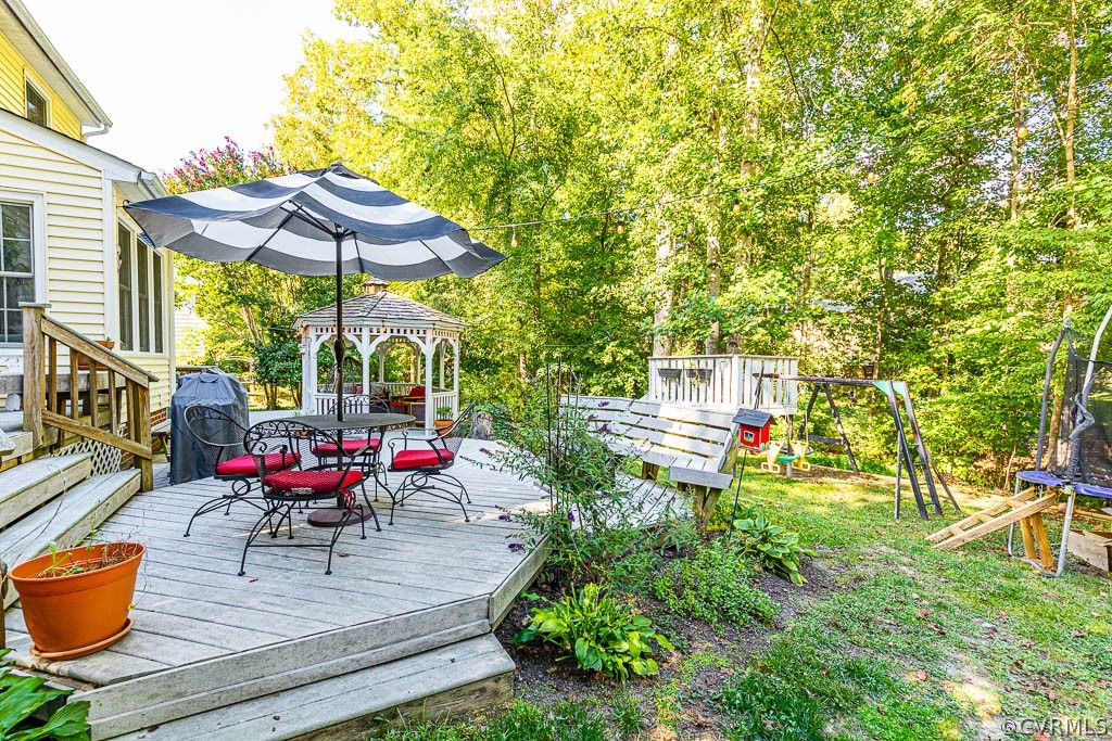 5421 Standing Oak Road Midlothian, VA 23112 - Photo 46 of 50 a view of backyard with seating space and wooden fence
