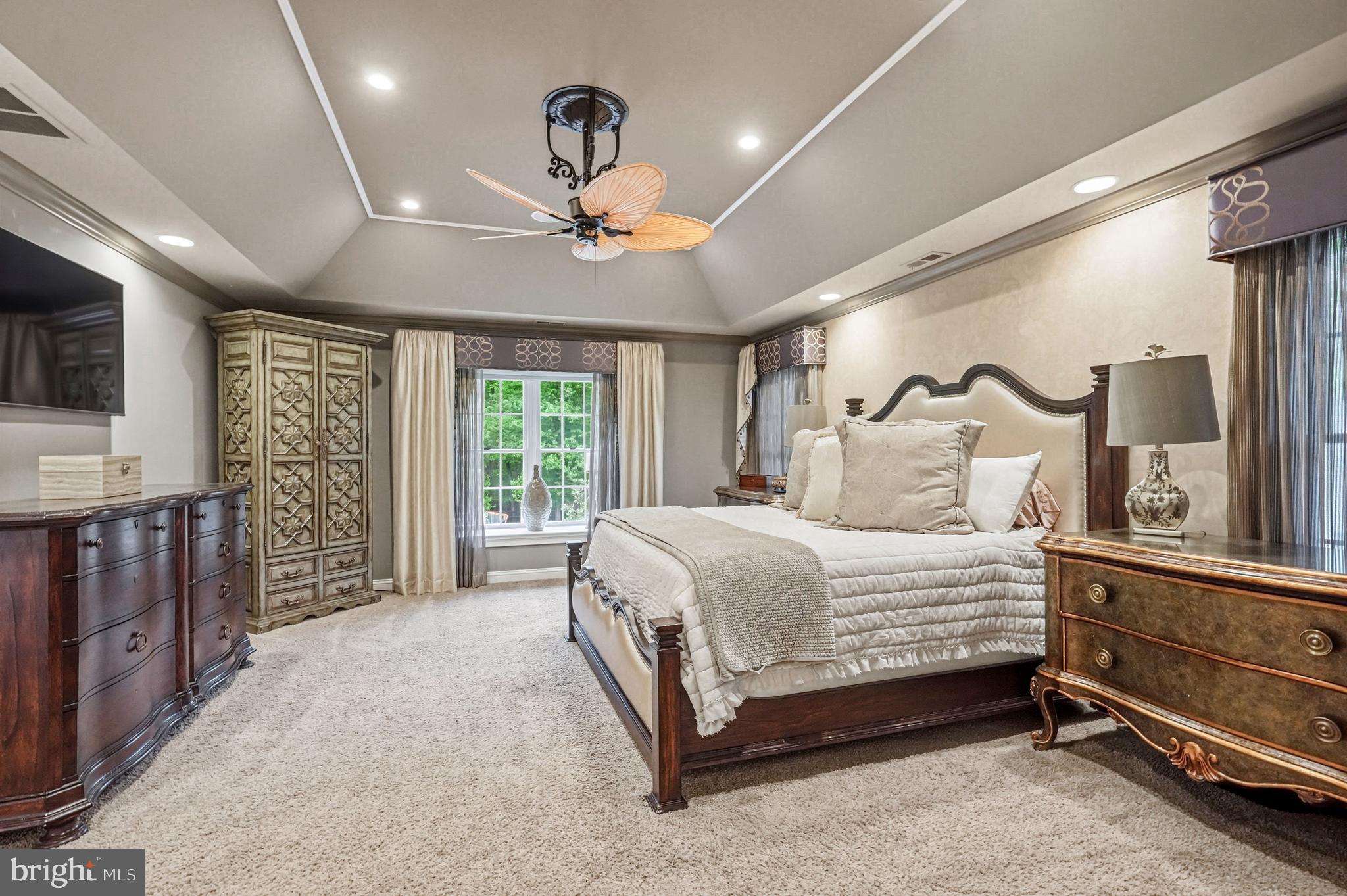 53 Stanwyck Road Mount Laurel, NJ 08054 - Photo 28 of 85 a spacious bedroom with a bed and a flat screen tv