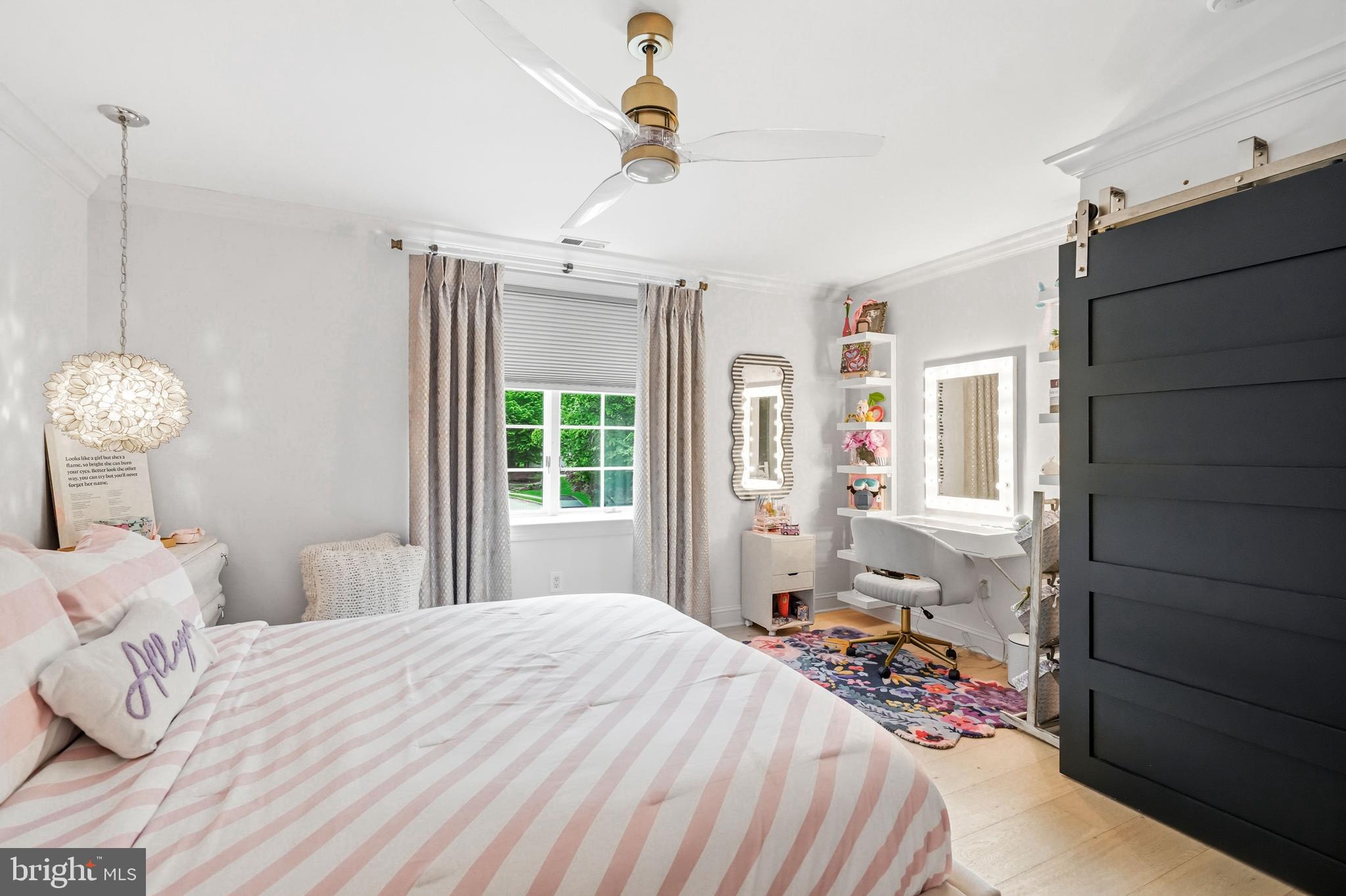 53 Stanwyck Road Mount Laurel, NJ 08054 - Photo 35 of 85 a bedroom with a bed and a chandelier