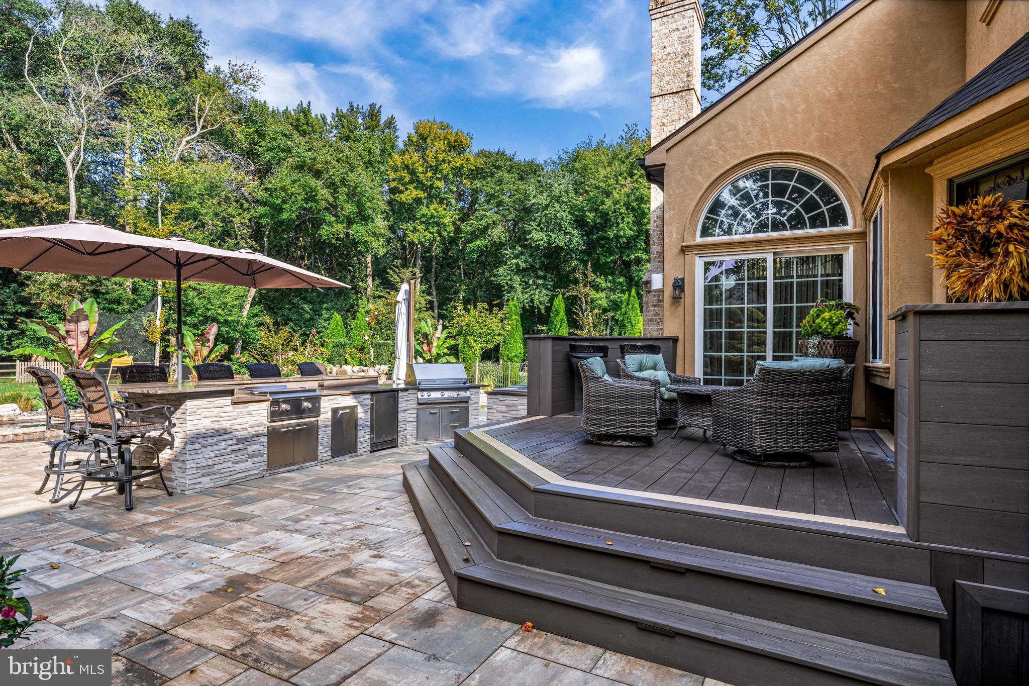 53 Stanwyck Road Mount Laurel, NJ 08054 - Photo 75 of 85 a view of outdoor space yard deck patio and outdoor kitchen