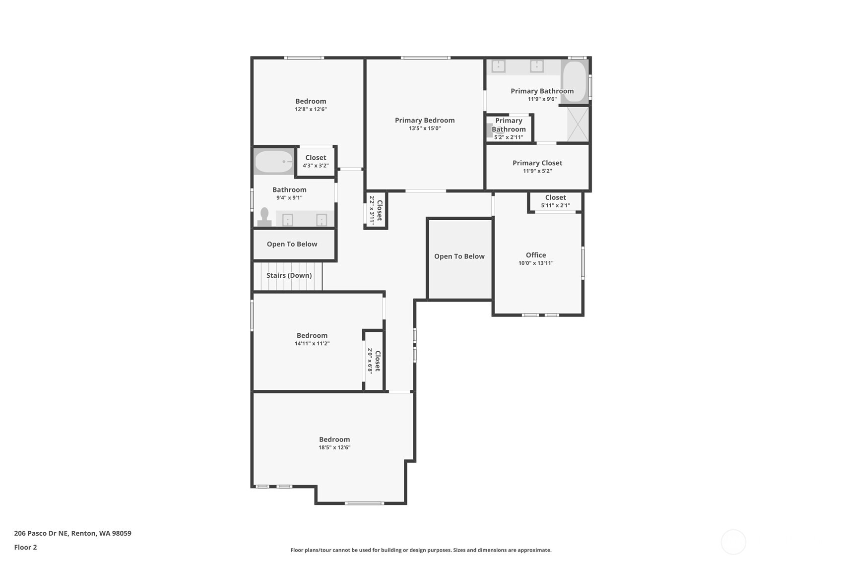206 Pasco Drive Northeast Renton, WA 98059 - Photo 40 of 40 a picture of a floor plan