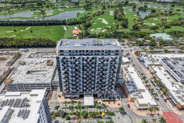 an aerial view of a city