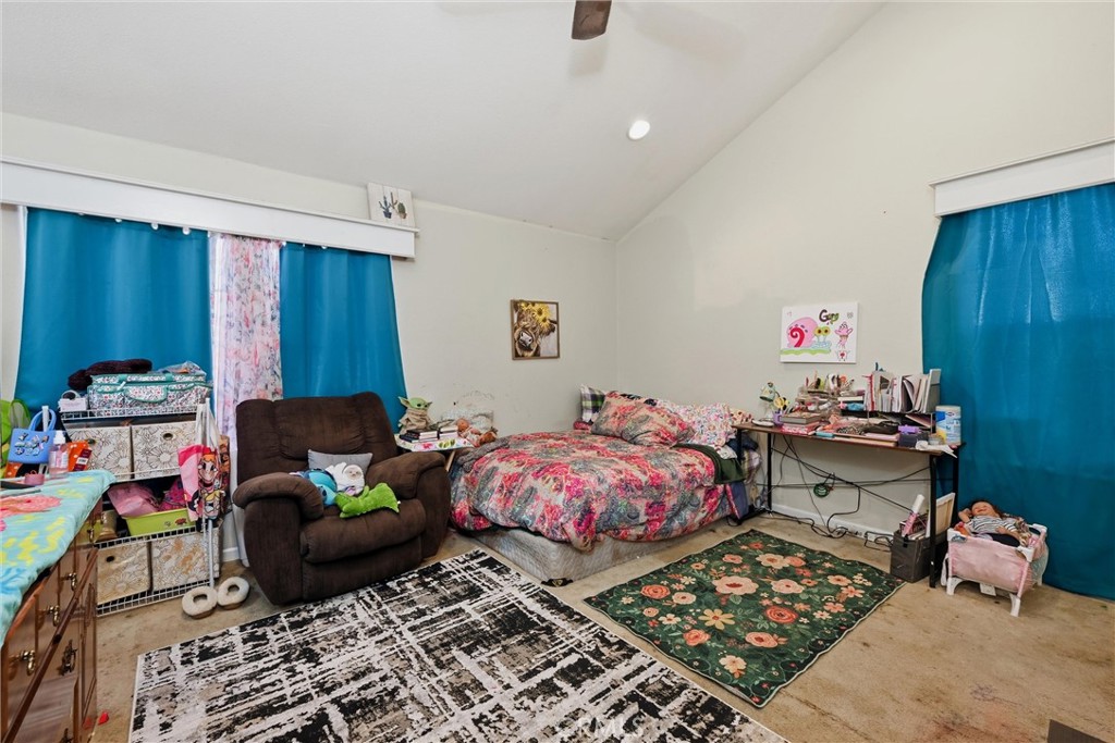 17905 Bunker Road Hidden Valley Lake, CA 95467 - Photo 10 of 28 Large primary bedroom has two closets and soaring vaulted ceilings.