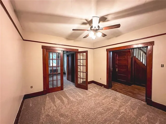 a view of an empty room