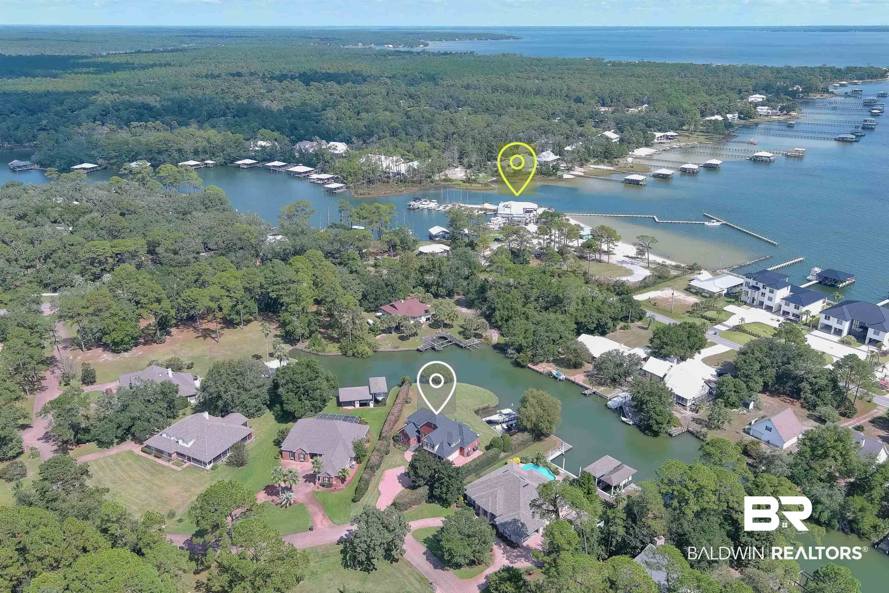 6630 East Quarry Drive Elberta, AL 36530 - Photo 61 of 63 View of property location featuring a nearby body of water and nearby suburban area