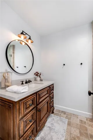 a view of parking garage with cars