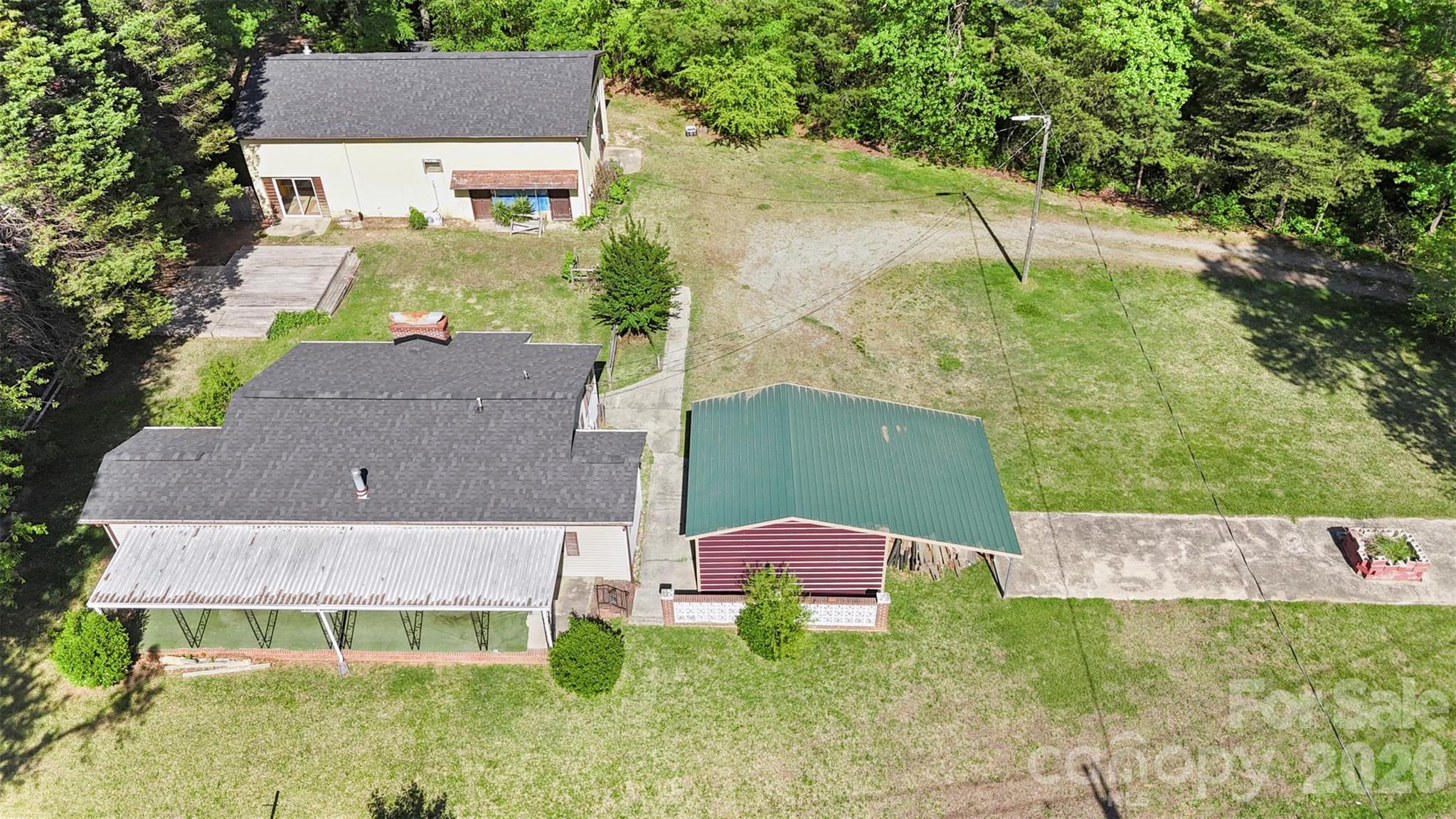 5208 Hickory Grove Road Mount Holly, NC 28120 - Photo 4 of 44 an aerial view of a house