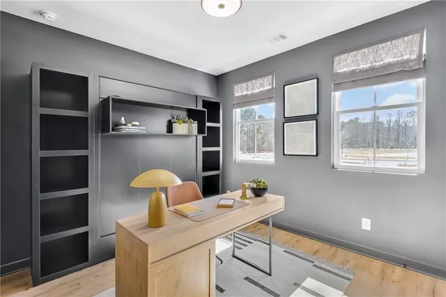 a room with furniture and window