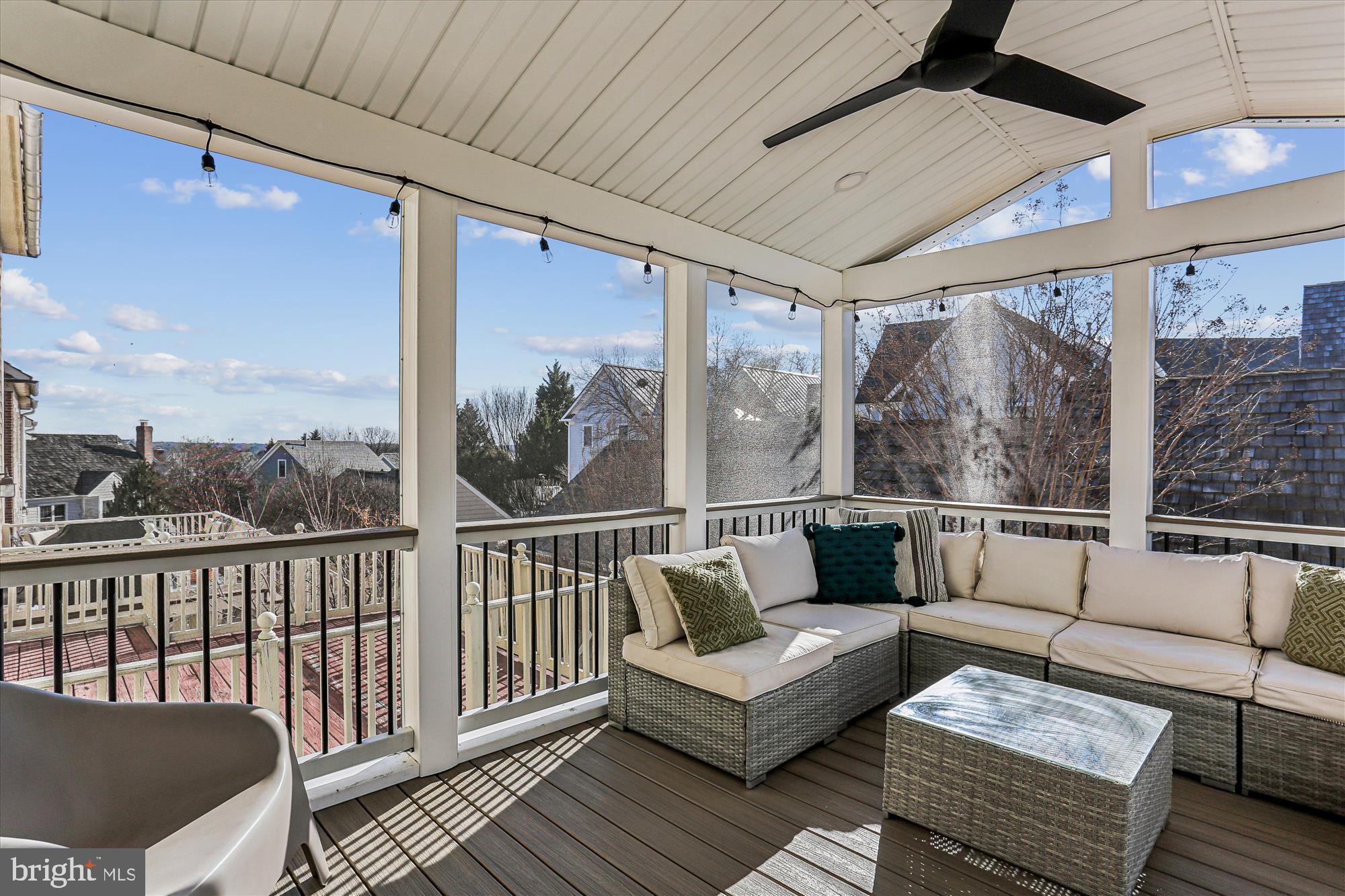 730 Kent Oaks Way Gaithersburg, MD 20878 - Photo 15 of 65 Screened porch with cathedral ceiling