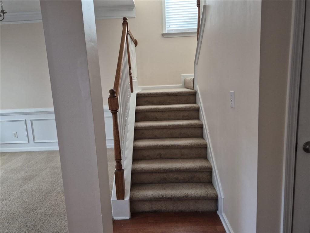 5966 Haddon Place Southeast Mableton, GA 30126 - Photo 15 of 35 a view of staircase with white walls
