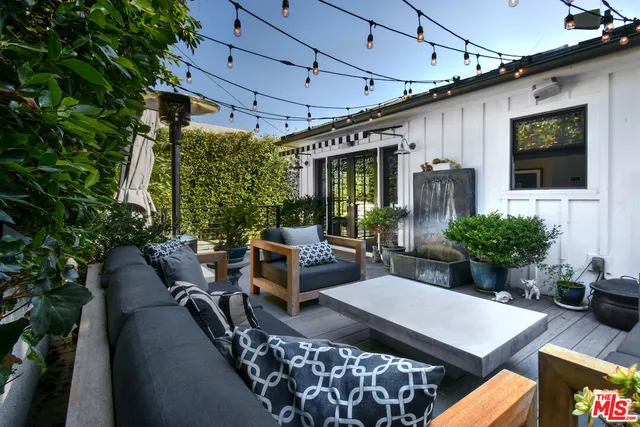 a outdoor space with furniture