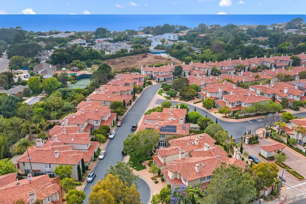 9605 Claiborne Square La Jolla, CA 92037 - Photo 2 of 34 an aerial view of residential houses with outdoor space