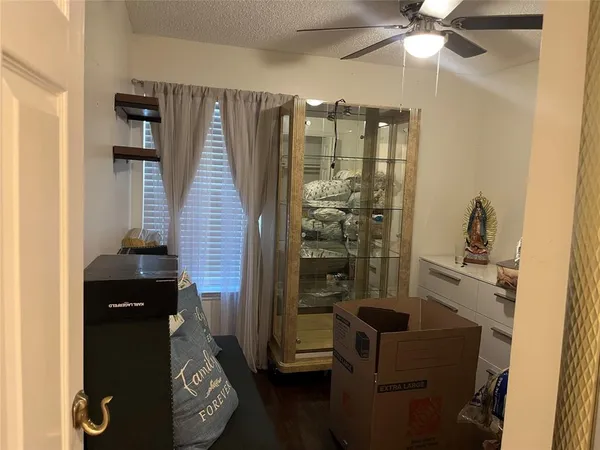 a close view of walk in closet