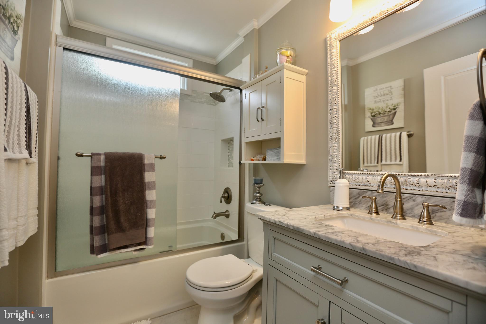 33 Pembrook Road Turnersville, NJ 08012 - Photo 25 of 43 a bathroom with a granite countertop sink toilet and shower