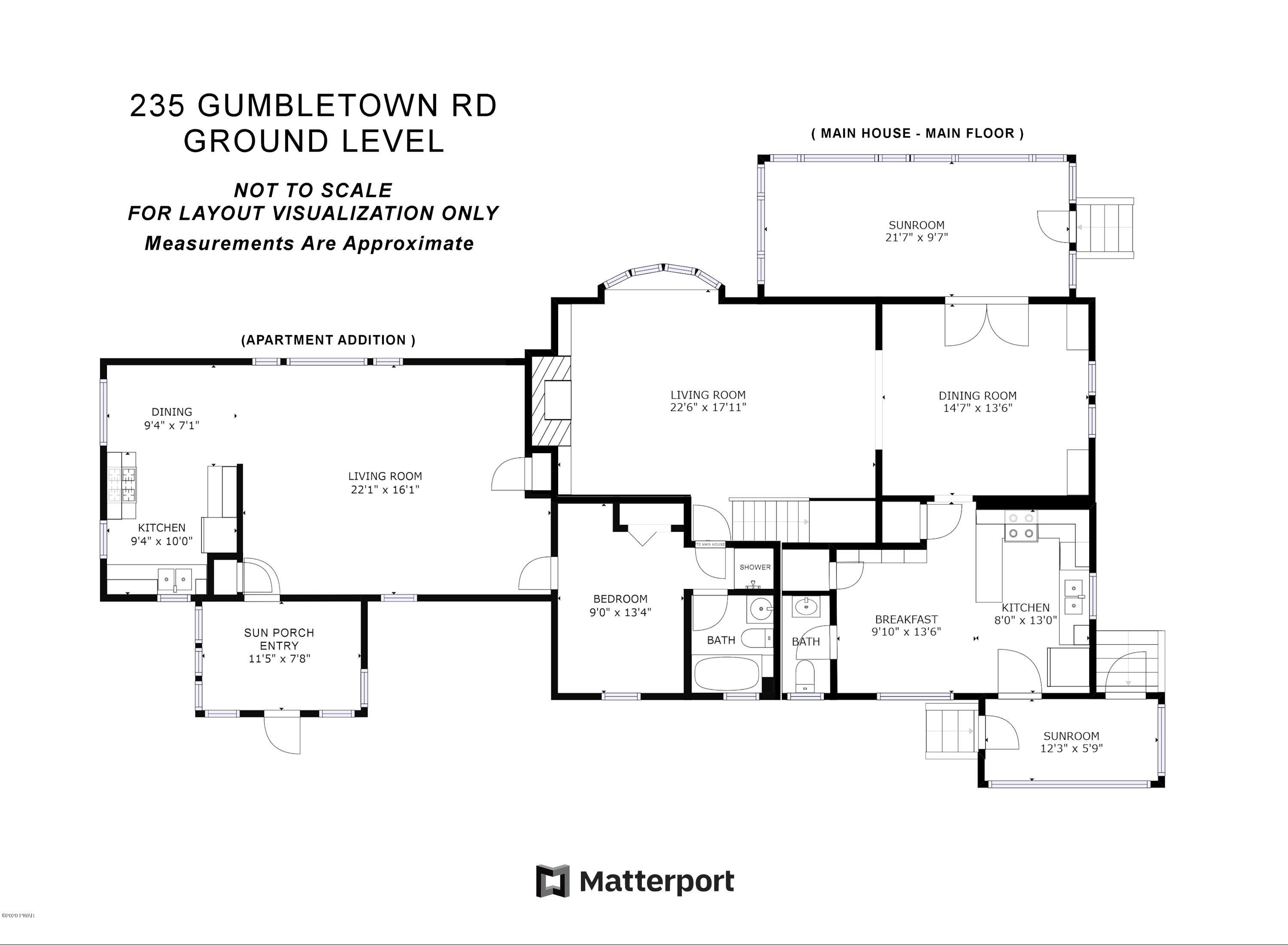 235 Gumbletown Road Tafton, PA 18464 - Photo 53 of 54 Floor Plan Main and Apt 3000 x 2200 UBR