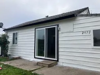 a front view of a house