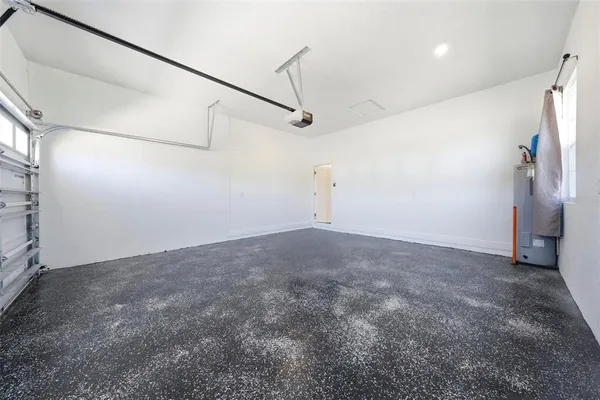 a view of a room with an empty space