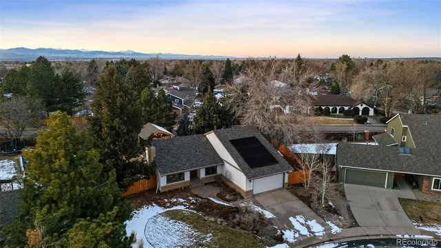 a view of a terrace with a garden