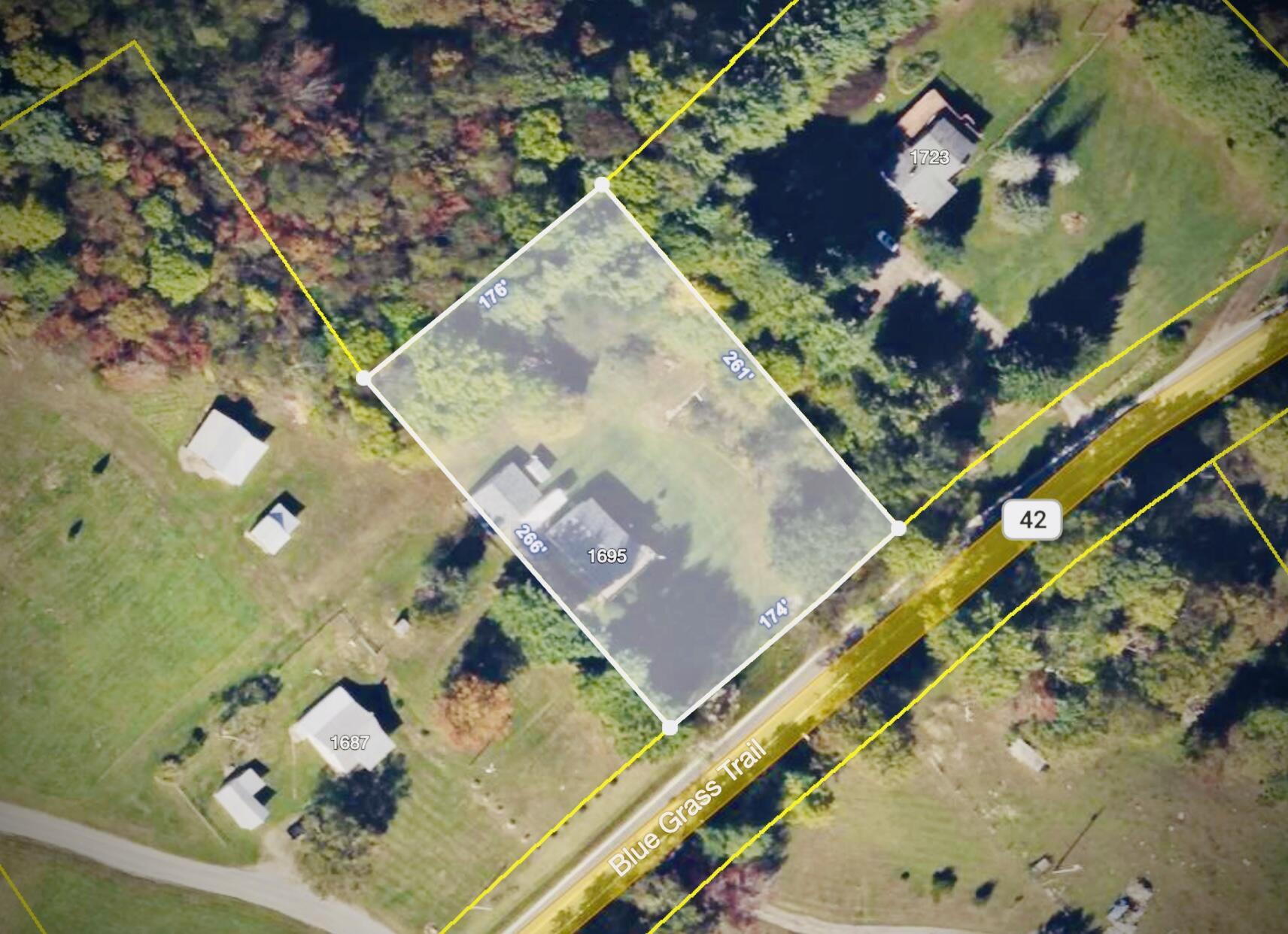 1695 Blue Grass Trail Newport, VA 24128 - Photo 19 of 19 GIS Lot Outline