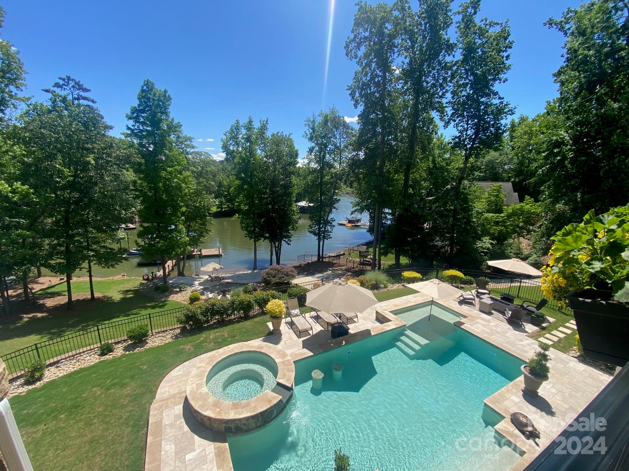 2001 Bessbrook Road Fort Mill, SC 29708 - Photo 10 of 48 an aerial view of a house with swimming pool garden and outdoor seating