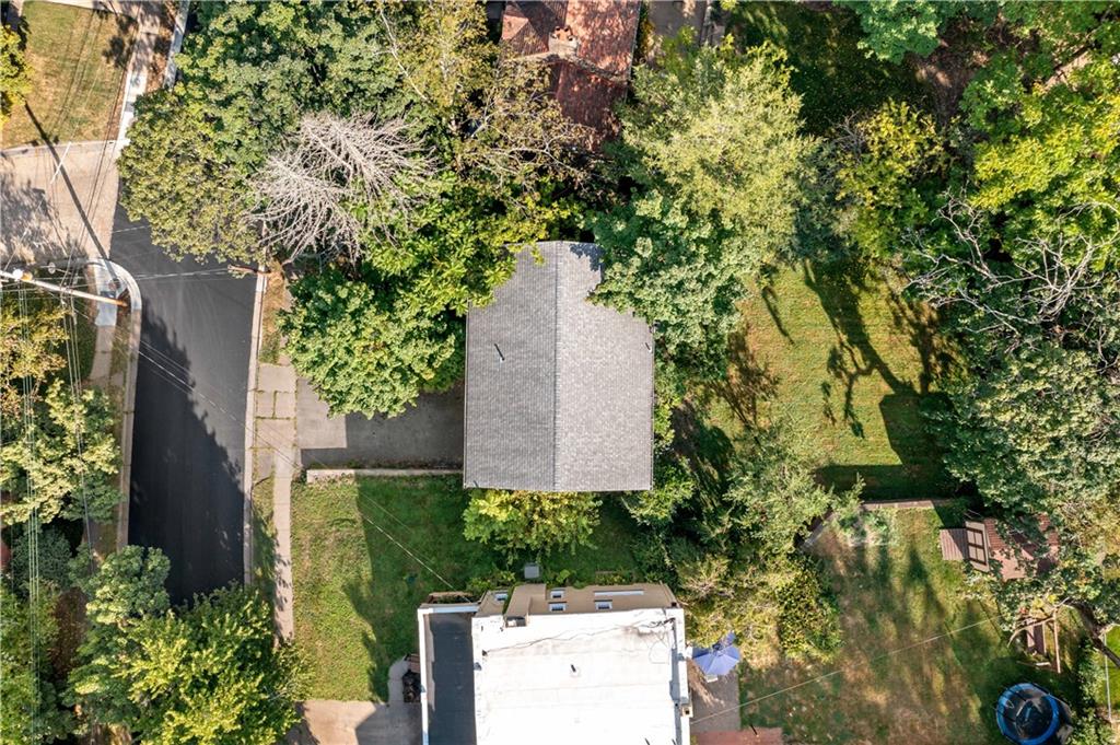 216 Catalpa Place Pittsburgh, PA 15228 - Photo 34 of 43 an aerial view of a house with a yard and garden