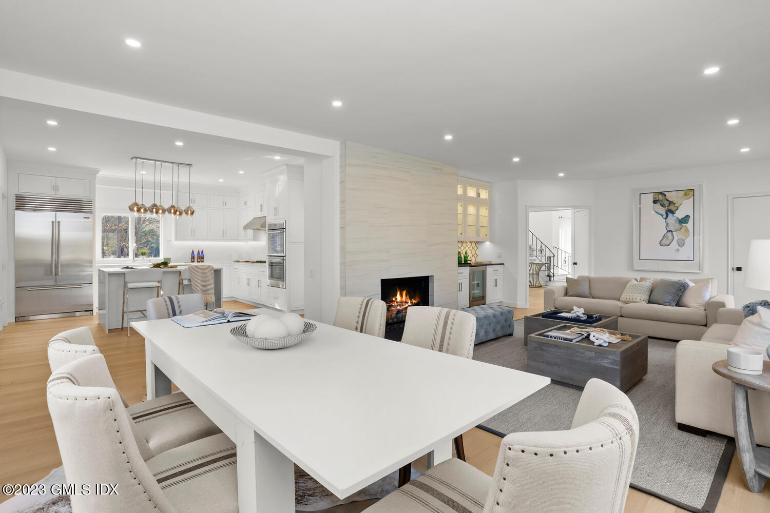 10 Harkim Road Greenwich, CT 06831 - Photo 12 of 39 a large kitchen with a table and chairs